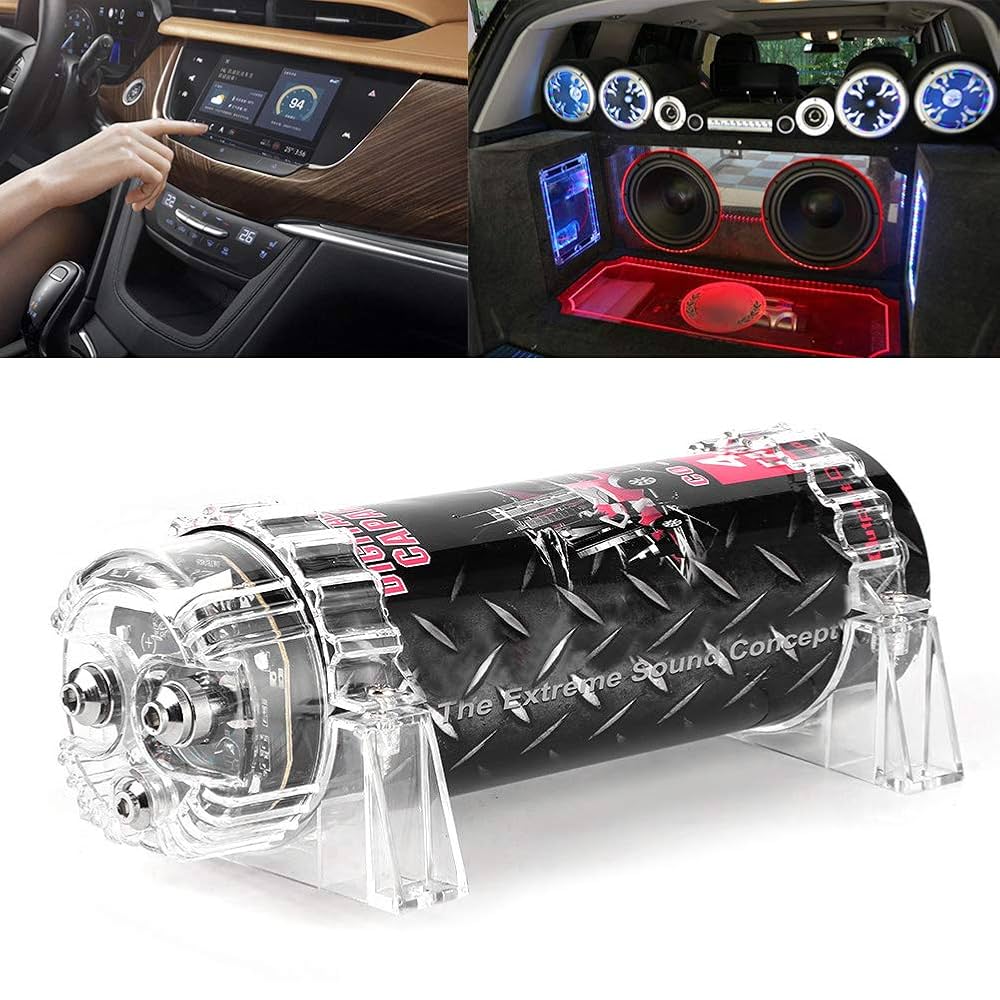 Amazon.com: Acouto 4 Power Capacitor Aluminium Alloy 4 Car
